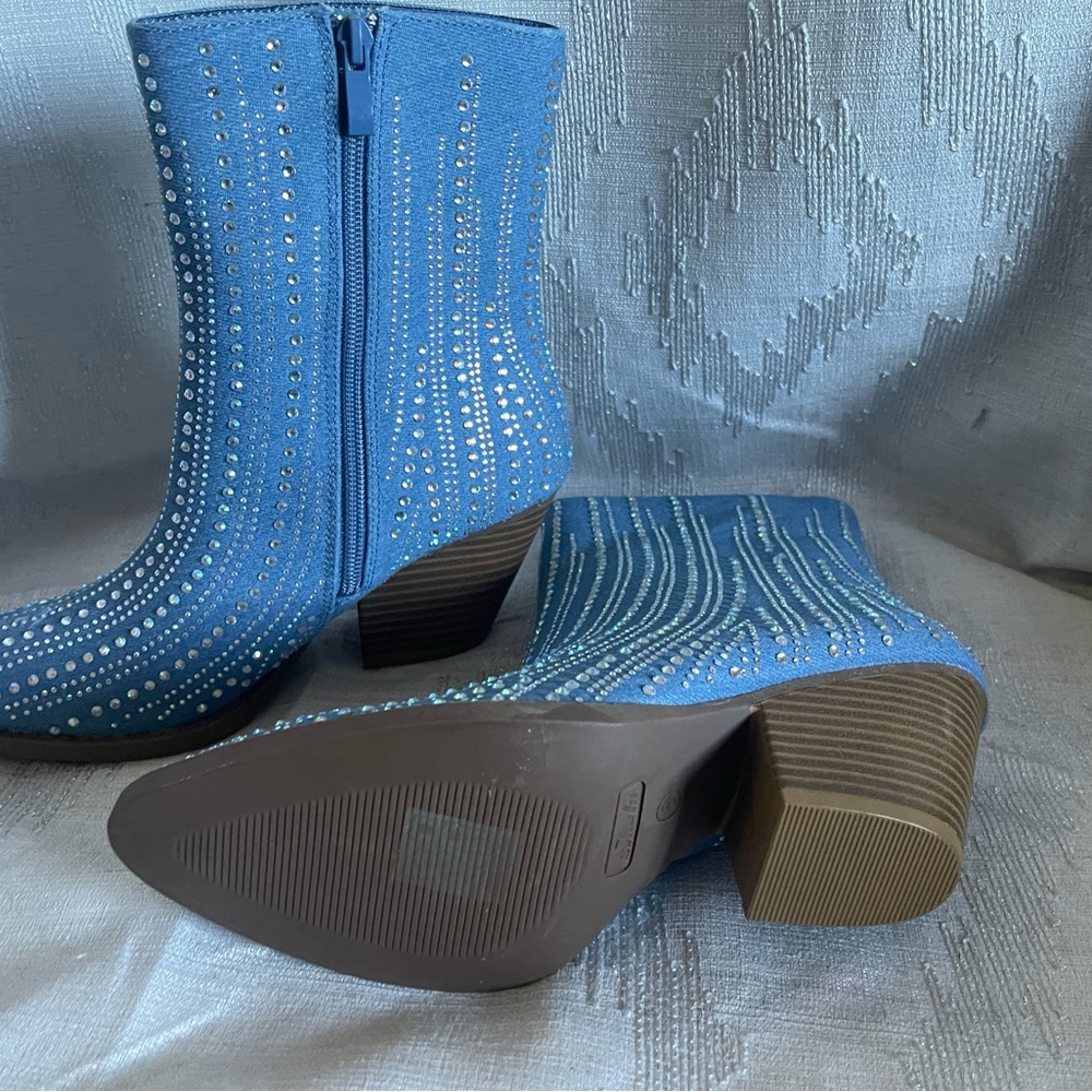 New rhinestone boots